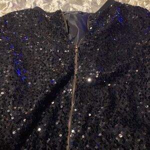 Sequin Black Jacket